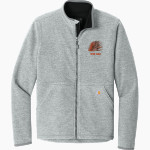 SPRINGTOWN HIGH SCHOOL PORCUPINES Carhartt Men's Textured Full-Zip Fleece Jacket Front Thumbnail
