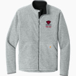 CARDINAL HIGH SCHOOL HUSKIES <span class="pdp-name-mascot">CARDINAL HUSKIES</span> Carhartt Men's Textured Full Zip Fleece Jacket Front Thumbnail