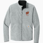 PORTSMOUTH WEST SENATORS We Work Best, When We Work Together! <span class="pdp-name-mascot">PORTSMOUTH WEST SENATORS</span> Carhartt Men's Textured Full-Zip Fleece Jacket Front Thumbnail