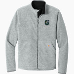 Gunston Herons Carhartt Men's Textured Full-Zip Fleece Jacket Front Thumbnail