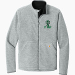 ST. MARY Irish <span class="pdp-name-mascot">ST. MARY SCHOOL Irish</span> Carhartt Men's Textured Full Zip Fleece Jacket Front Thumbnail