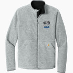 THE YOUNGSTOWN CHRISTIAN SCHOOL EAGLES <span class="pdp-name-mascot">THE YOUNGSTOWN EAGLES</span> Carhartt Men's Textured Full Zip Fleece Jacket Front Thumbnail