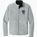 WEST PHILADELPHIA CATHOLIC HIGH SCHOOL BURRS Carhartt Men's Textured Full-Zip Fleece Jacket Front Thumbnail