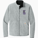 KENNARD HIGH SCHOOL TIGERS <span class="pdp-name-mascot">KENNARD TIGERS</span> Carhartt Men's Textured Full-Zip Fleece Jacket Front Thumbnail
