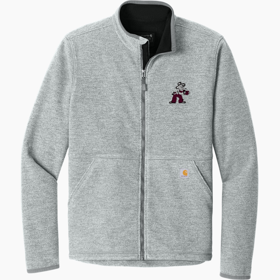 COBDEN HIGH SCHOOL APPLEKNOCKERS <span class="pdp-name-mascot">COBDEN APPLEKNOCKERS</span> Carhartt Men's Textured Full Zip Fleece Jacket