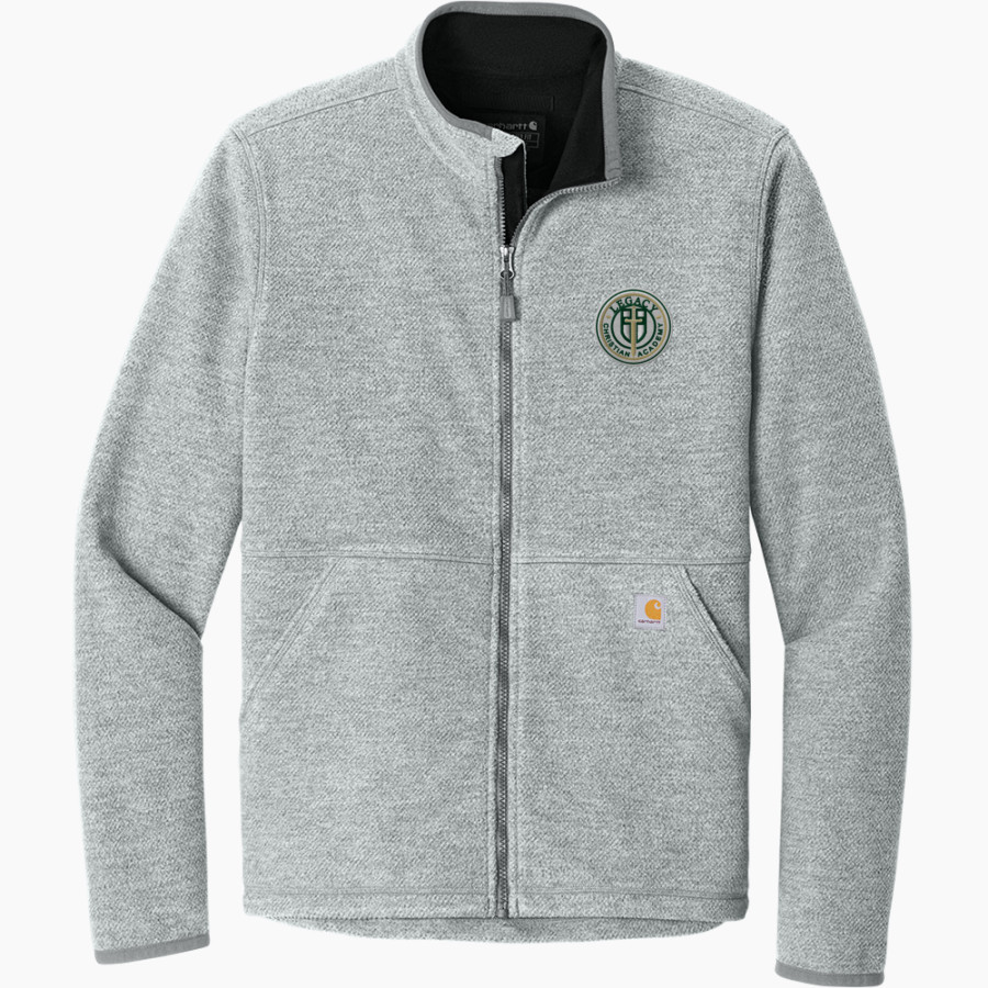 LEGACY CHRISTIAN WARRIORS <span class="pdp-name-mascot">LEGACY WARRIORS</span> Carhartt Men's Textured Full Zip Fleece Jacket