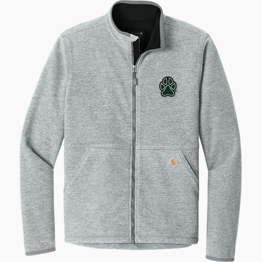 NEW HAMPTON HUSKIES <span class="pdp-name-mascot">NEW HAMPTON SCHOOL HUSKIES</span> Carhartt Men's Textured Full Zip Fleece Jacket