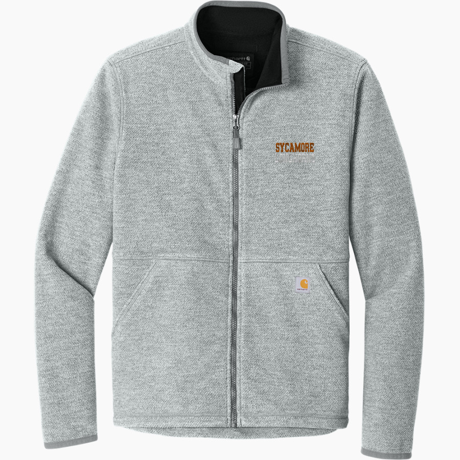 Sycamore Longhorns <span class="pdp-name-mascot">Sycamore Elementary School Longhorns</span> Carhartt Men's Textured Full Zip Fleece Jacket