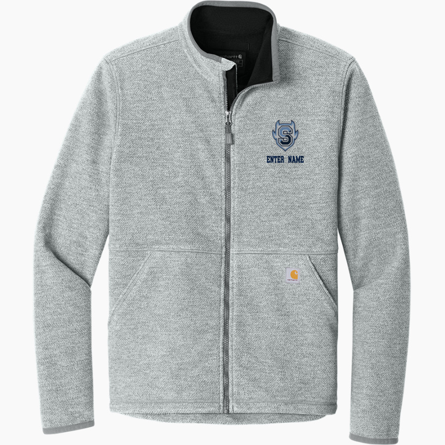 Springbrook Blue Devils <span class="pdp-name-mascot">Springbrook Blue Devils</span> Carhartt Men's Textured Full-Zip Fleece Jacket