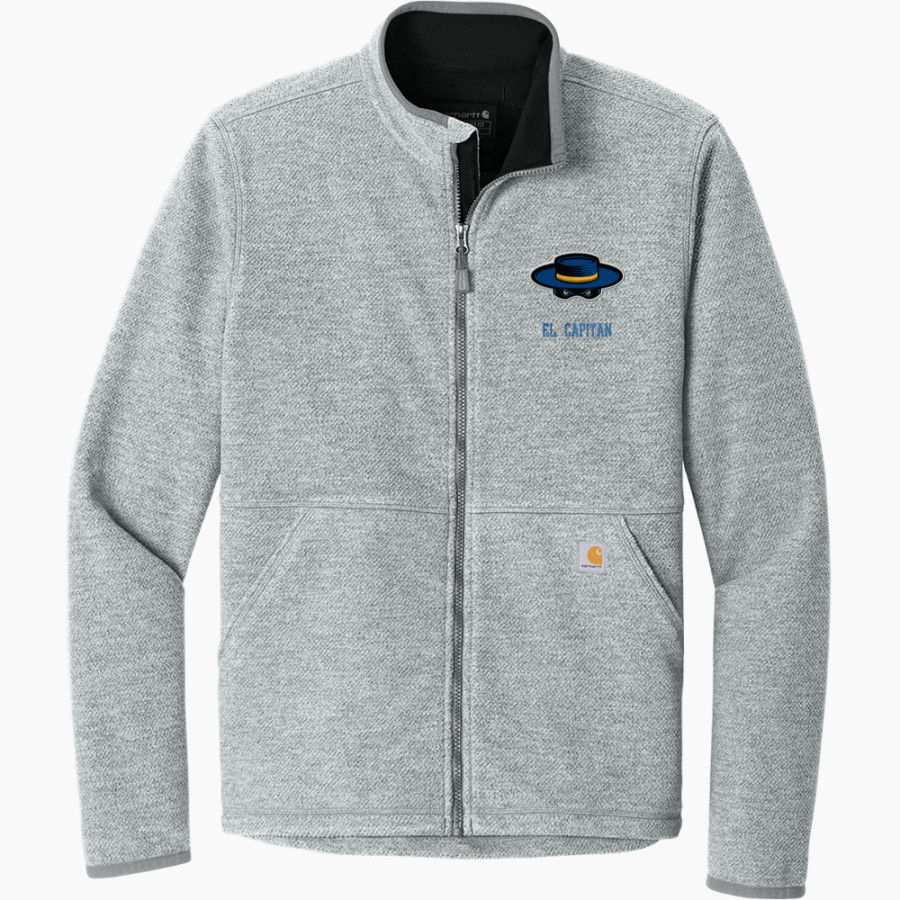 EL CAPITAN HIGH SCHOOL GAUCHOS <span class="pdp-name-mascot">EL CAPITAN GAUCHOS</span> Carhartt Men's Textured Full Zip Fleece Jacket