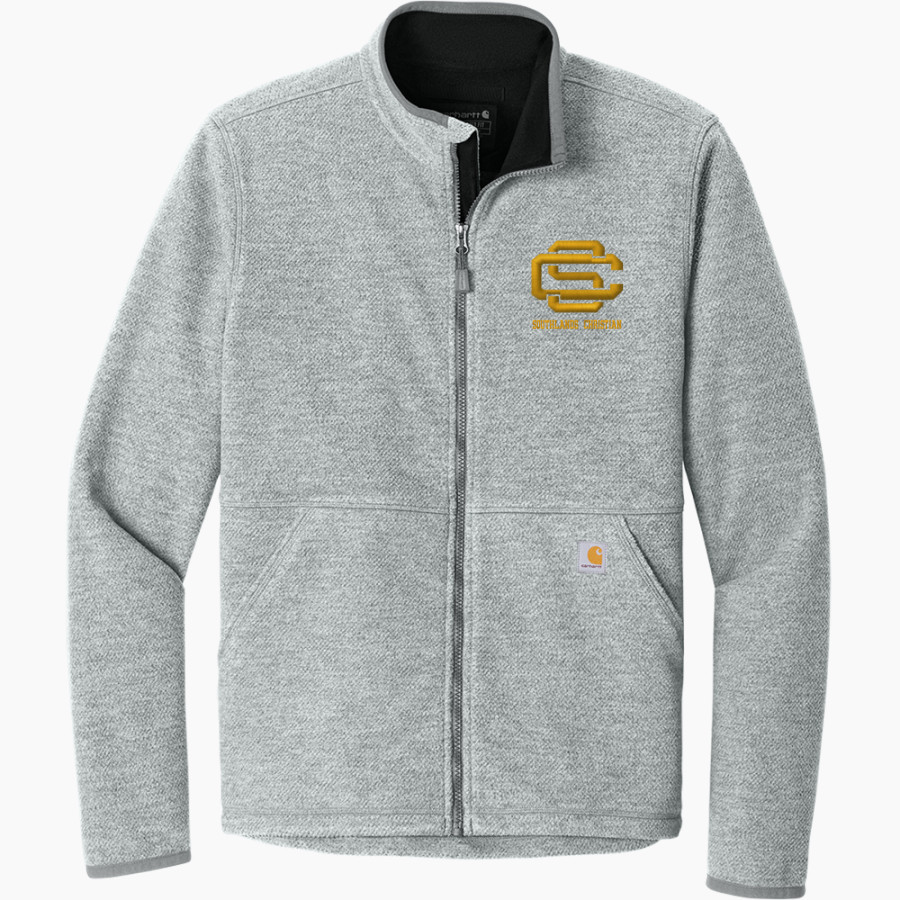 Southlands Christian Eagles <span class="pdp-name-mascot">Southlands Christian Eagles</span> Carhartt Men's Textured Full-Zip Fleece Jacket