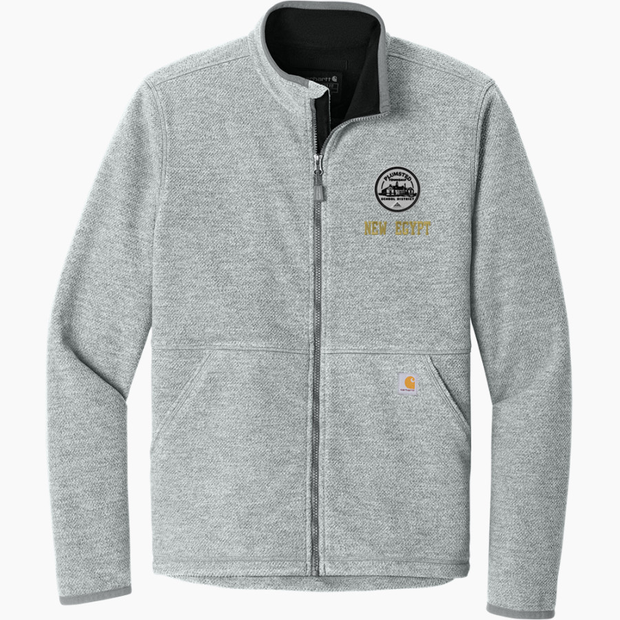 NEW EGYPT HIGH SCHOOL WARRIORS <span class="pdp-name-mascot">NEW EGYPT WARRIORS</span> Carhartt Men's Textured Full-Zip Fleece Jacket