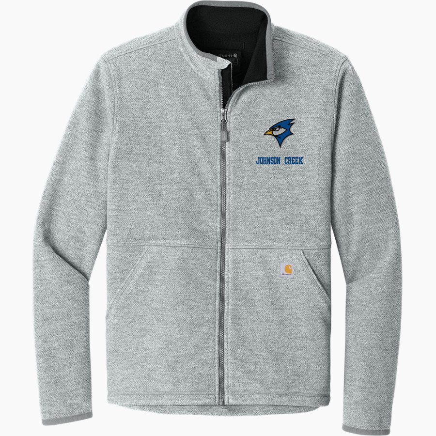Johnson Creek BlueJays <span class="pdp-name-mascot">Johnson Creek Blue Jays</span> Carhartt Men's Textured Full Zip Fleece Jacket