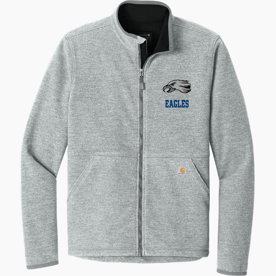 THE YOUNGSTOWN CHRISTIAN SCHOOL EAGLES <span class="pdp-name-mascot">THE YOUNGSTOWN EAGLES</span> Carhartt Men's Textured Full Zip Fleece Jacket