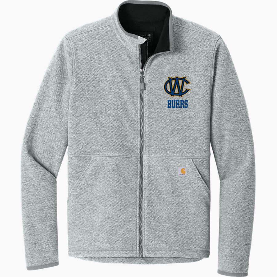WEST PHILADELPHIA CATHOLIC HIGH SCHOOL BURRS Carhartt Men's Textured Full-Zip Fleece Jacket