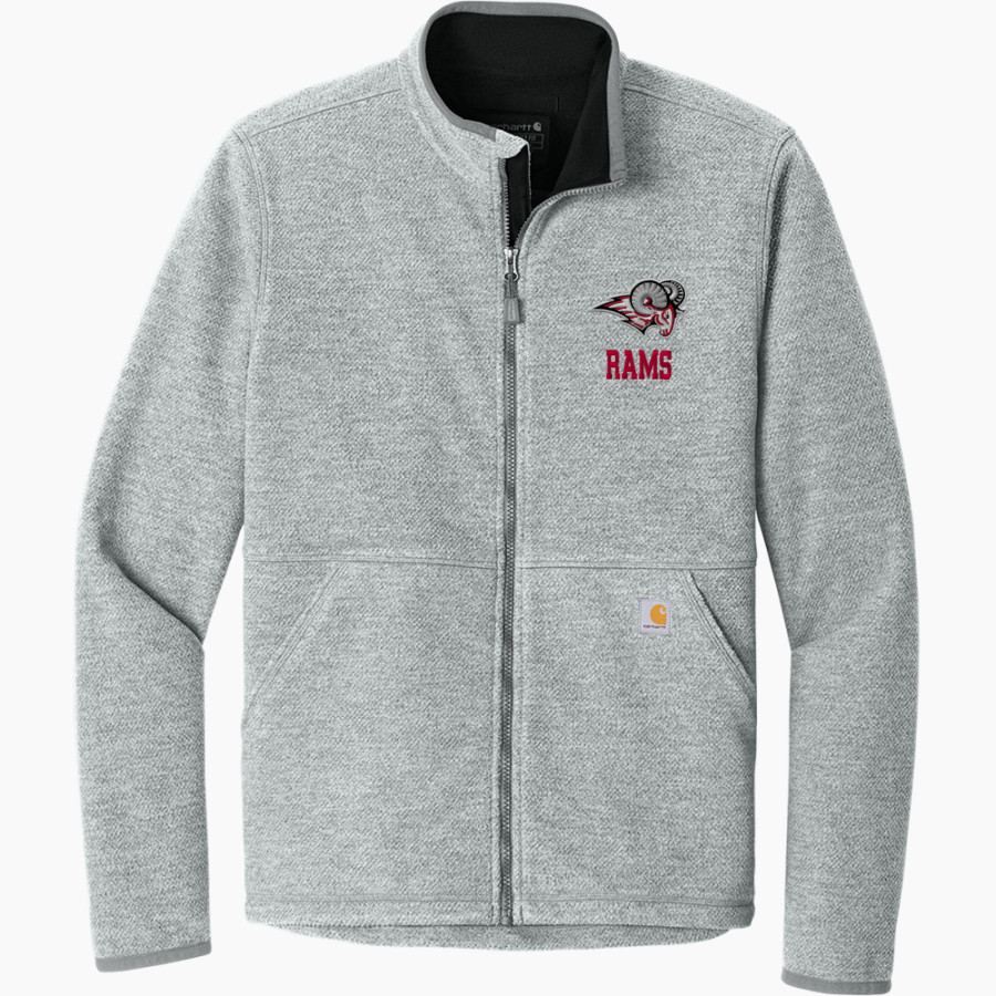 Lake Mary Rams Carhartt Men's Textured Full-Zip Fleece Jacket