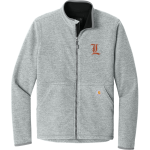 LESLIE HIGH SCHOOL BLACKHAWKS <span class="pdp-name-mascot">LESLIE BLACKHAWKS</span> Carhartt Men's Textured Full Zip Fleece Jacket Front Thumbnail
