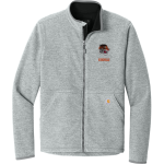 Hutsonville Tigers <span class="pdp-name-mascot">Hutsonville Tigers</span> Carhartt Men's Textured Full Zip Fleece Jacket Front Thumbnail