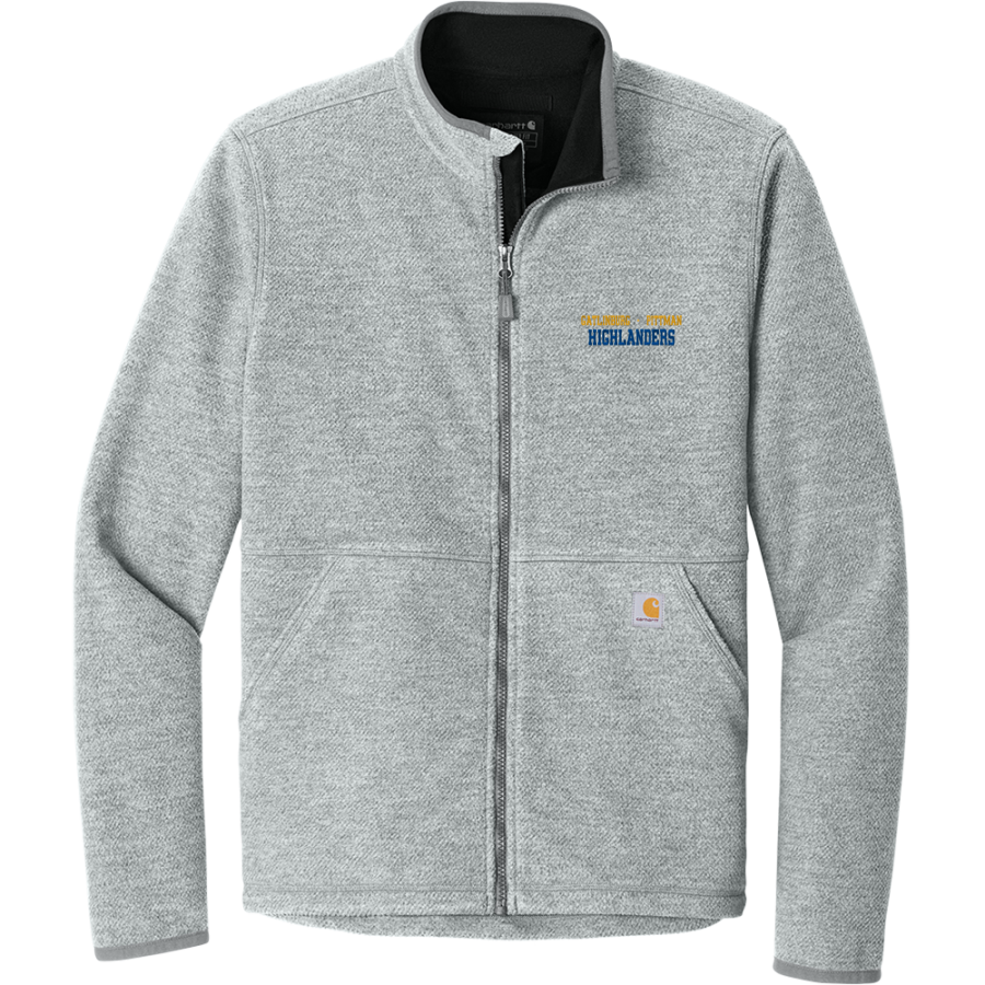 GATLINBURG-PITTMAN HIGH SCHOOL HIGHLANDERS <span class="pdp-name-mascot">GATLINBURG - PITTMAN HIGHLANDERS</span> Carhartt Men's Textured Full Zip Fleece Jacket