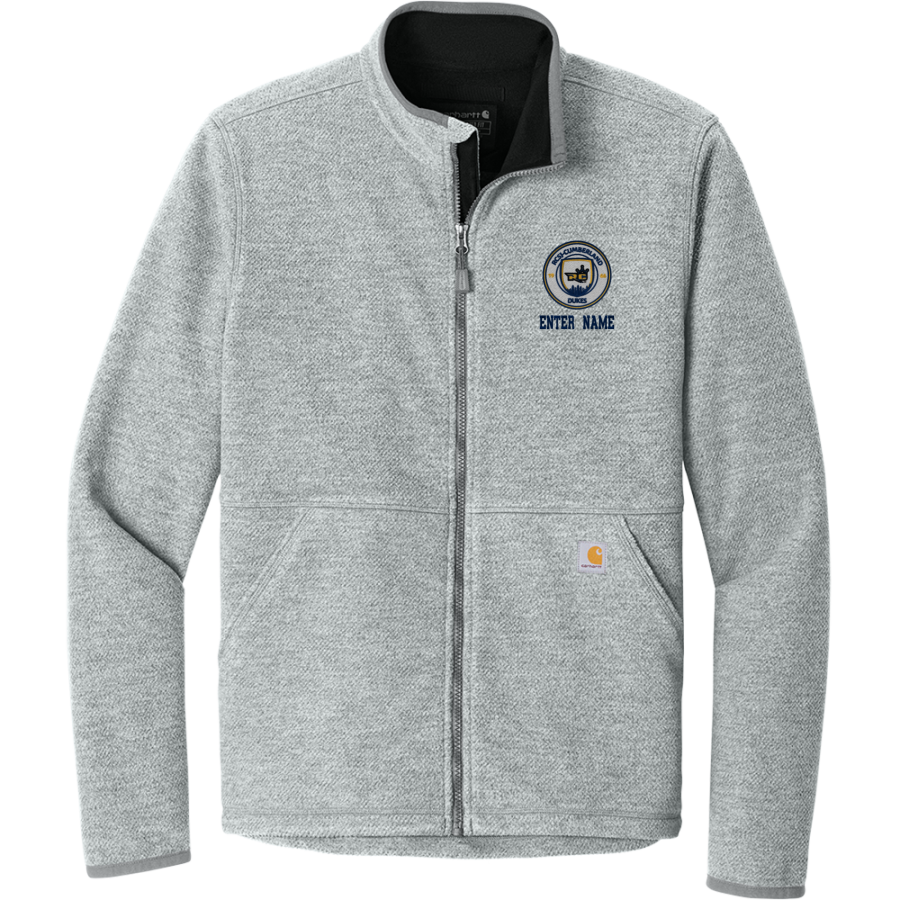 Cumberland <span class="pdp-name-mascot">ROWAN COLLEGE OF SOUTH JERSEY</span> Carhartt Men's Textured Full Zip Fleece Jacket