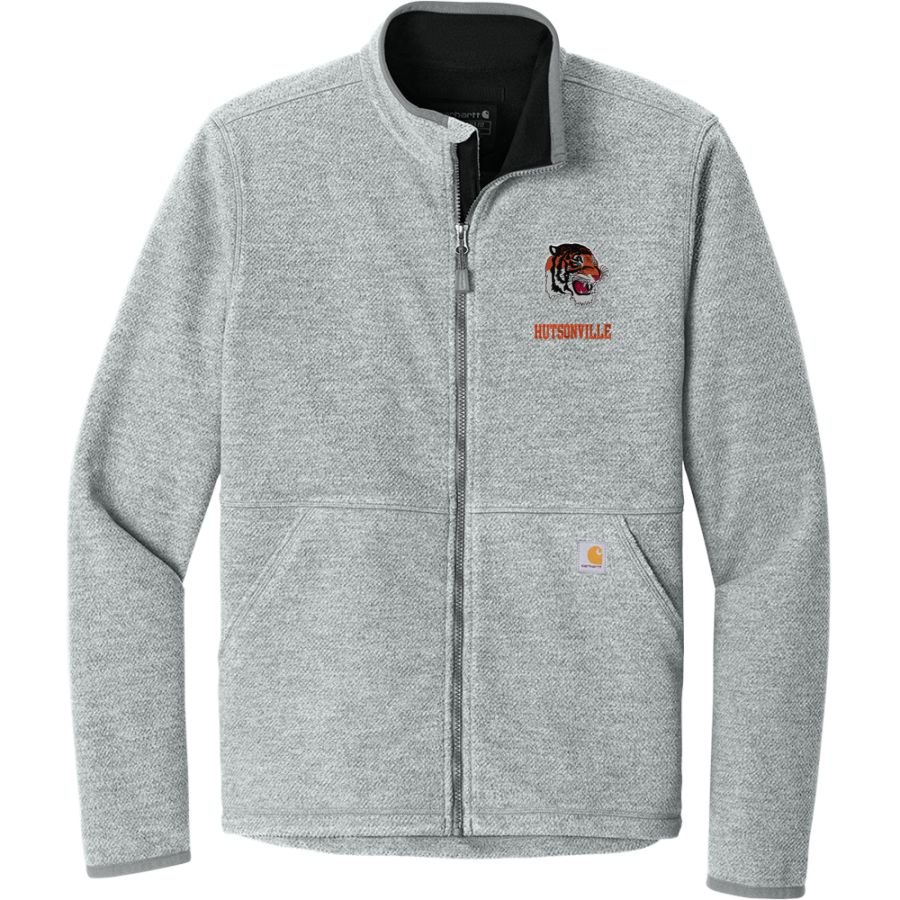Hutsonville Tigers <span class="pdp-name-mascot">Hutsonville Tigers</span> Carhartt Men's Textured Full Zip Fleece Jacket