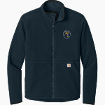 UC Santa Cruz Banana Slugs Carhartt Men's Textured Full-Zip Fleece Jacket Front Thumbnail