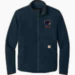 Oswego Panthers <span class="pdp-name-mascot">Oswego Panthers</span> Carhartt Men's Textured Full Zip Fleece Jacket Front Thumbnail