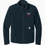 Model Secondary School for the Deaf Eagles <span class="pdp-name-mascot">Laurent Clerc Eagles</span> Carhartt Men's Textured Full-Zip Fleece Jacket Front Thumbnail
