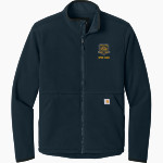 Payne Tech Lions Carhartt Men's Textured Full-Zip Fleece Jacket Front Thumbnail