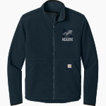 Meadows School The Official Store of the Mustangs <span class="pdp-name-mascot">Meadows School Mustangs</span> Carhartt Men's Textured Full Zip Fleece Jacket Front Thumbnail