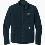 Magellan International School The Online Store <span class="pdp-name-mascot">Magellan Gators</span> Carhartt Men's Textured Full Zip Fleece Jacket Front Thumbnail