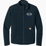 Moanalua Na Menehune Carhartt Men's Textured Full-Zip Fleece Jacket Front Thumbnail