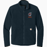 LIVERPOOL HIGH SCHOOL WARRIORS <span class="pdp-name-mascot">LIVERPOOL WARRIORS</span> Carhartt Men's Textured Full Zip Fleece Jacket Front Thumbnail