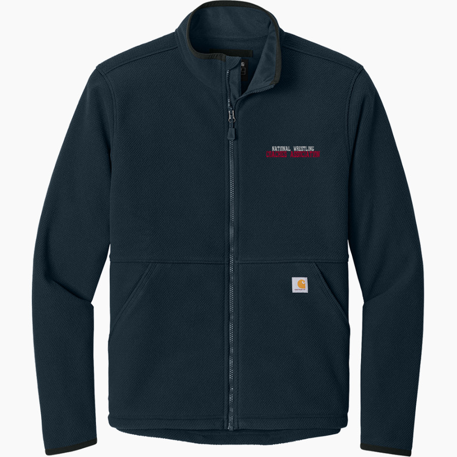 National Wrestling Coaches Association <span class="pdp-name-mascot">NWCA</span> Carhartt Men's Textured Full-Zip Fleece Jacket
