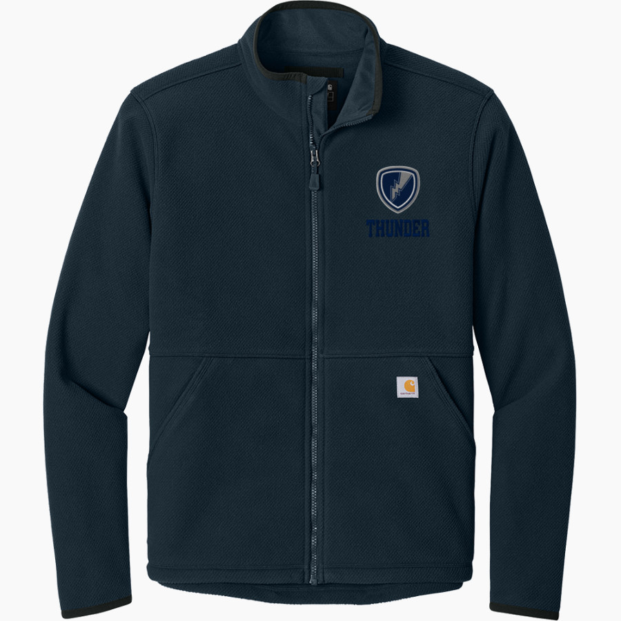Manhattan Christian Thunder <span class="pdp-name-mascot">Manhattan Christian Thunder</span> Carhartt Men's Textured Full Zip Fleece Jacket