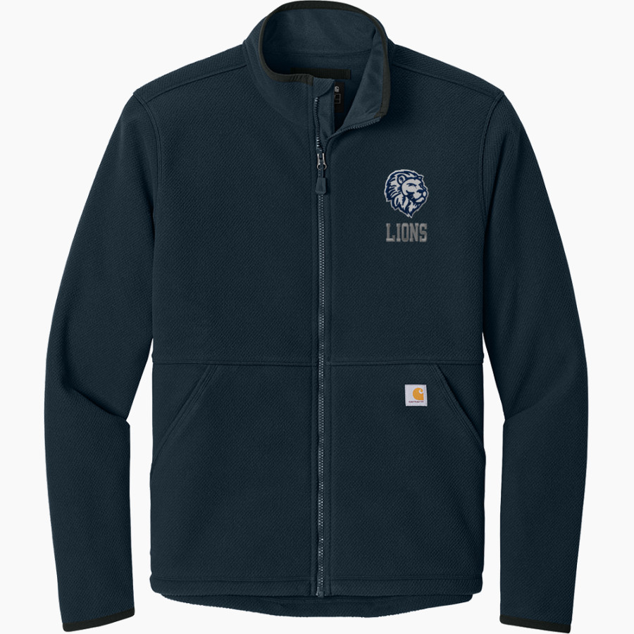 BELLARMINE PREPARATORY SCHOOL LIONS <span class="pdp-name-mascot">BELLARMINE PREPARATORY LIONS</span> Carhartt Men's Textured Full Zip Fleece Jacket