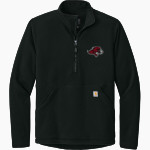 Benedictine University Mesa Redhawks Carhartt Men's Textured 1/2-Zip Fleece Jacket Front Thumbnail