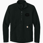 St. Cloud State University The Official Online Store Carhartt Men's Textured 1/2-Zip Fleece Jacket Front Thumbnail