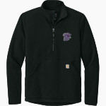 DULUTH HIGH SCHOOL WILDCATS <span class="pdp-name-mascot">DULUTH WILDCATS</span> Carhartt Men's Textured 1/2-Zip Fleece Jacket Front Thumbnail