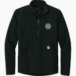Morris Jeff Pelicans Carhartt Men's Textured 1/2-Zip Fleece Jacket Front Thumbnail