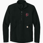 Jupiter Christian Eagles Carhartt Men's Textured 1/2-Zip Fleece Jacket Front Thumbnail
