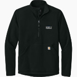 RITCHIE COUNTY HIGH SCHOOL REBELS <span class="pdp-name-mascot">RITCHIE COUNTY REBELS</span> Carhartt Men's Textured 1/2-Zip Fleece Jacket Front Thumbnail
