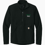 Warren Wilson Owls Carhartt Men's Textured 1/2-Zip Fleece Jacket Front Thumbnail
