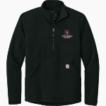 NEW Lutheran BLAZERS <span class="pdp-name-mascot">NORTHEASTERN WI LUTHERAN BLAZERS</span> Carhartt Men's Textured 1/2-Zip Fleece Jacket Front Thumbnail