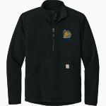 CULBRETH Cougars <span class="pdp-name-mascot">GREY CULBRETH MIDDLE SCHOOL Cougars</span> Carhartt Men's Textured 1/2-Zip Fleece Jacket Front Thumbnail