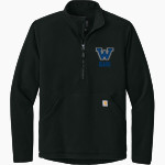 WINNISQUAM HIGH SCHOOL BEARS Carhartt Men's Textured 1/2-Zip Fleece Jacket Front Thumbnail