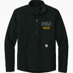 Northwest University Eagles Online Store Carhartt Men's Textured 1/2-Zip Fleece Jacket Front Thumbnail