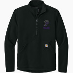 Petaluma Trojans <span class="pdp-name-mascot">Petaluma Trojans</span> Carhartt Men's Textured 1/2-Zip Fleece Jacket Front Thumbnail