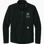 HAMPTON HIGH SCHOOL BULLDOGS <span class="pdp-name-mascot">HAMPTON BULLDOGS</span> Carhartt Men's Textured 1/2-Zip Fleece Jacket Front Thumbnail