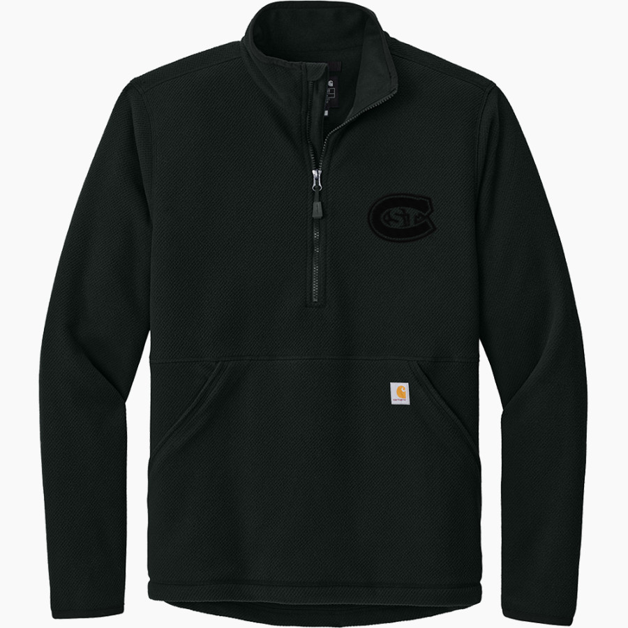 St. Cloud State University The Official Online Store Carhartt Men's Textured 1/2-Zip Fleece Jacket